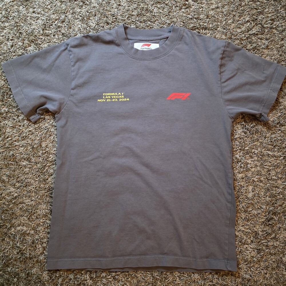 Formula 1 Grand Prix Size Medium Las Vegas Nov 21-23 2024 Gray Small T-Shirt